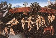 CRANACH, Lucas the Elder The Golden Age  thtre USA oil painting reproduction